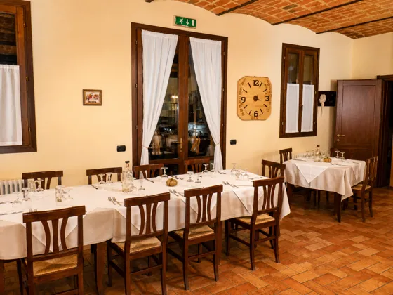 Sala del ristorante La Locanda dei Boschetti